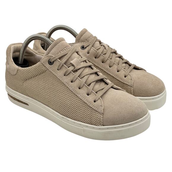 Birkenstock Sneaker Bend Low Canvas Suede 38 7 Women's Sandcastle Athletic Shoes - Picture 2 of 10